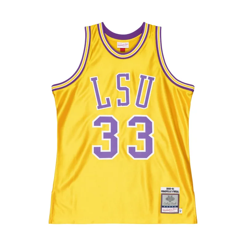 Mitchell & Ness Ncaa Home Jersey Lsu Tigers 1990 Shaquille O'Neal sold by Zulily