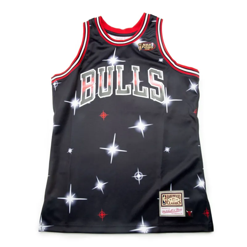 Men's Mitchell & Ness NBA Airbrush Knit Jersey Chicago Bulls sold by Zulily