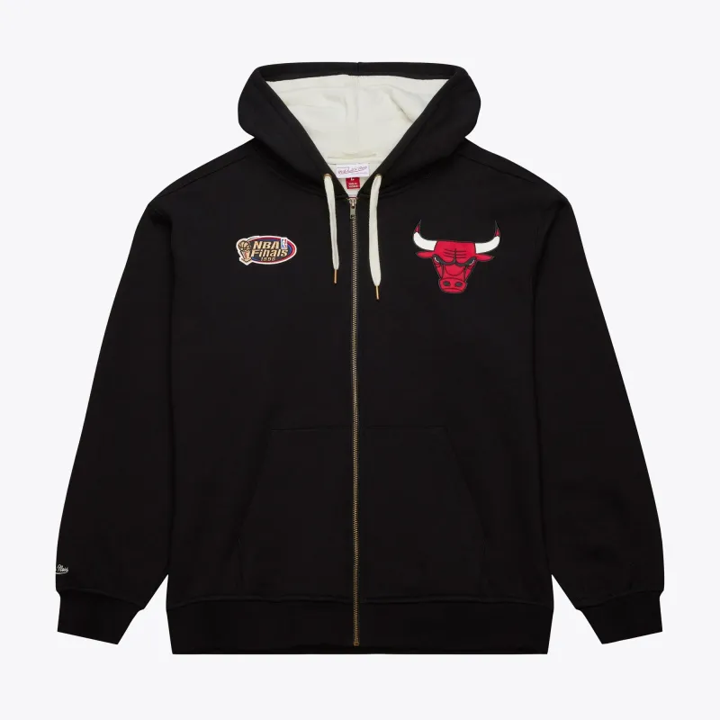 Men's Mitchell & Ness Playoff Win 2.0 Full Zip Fleece Vintage Logo Bulls sold by Zulily