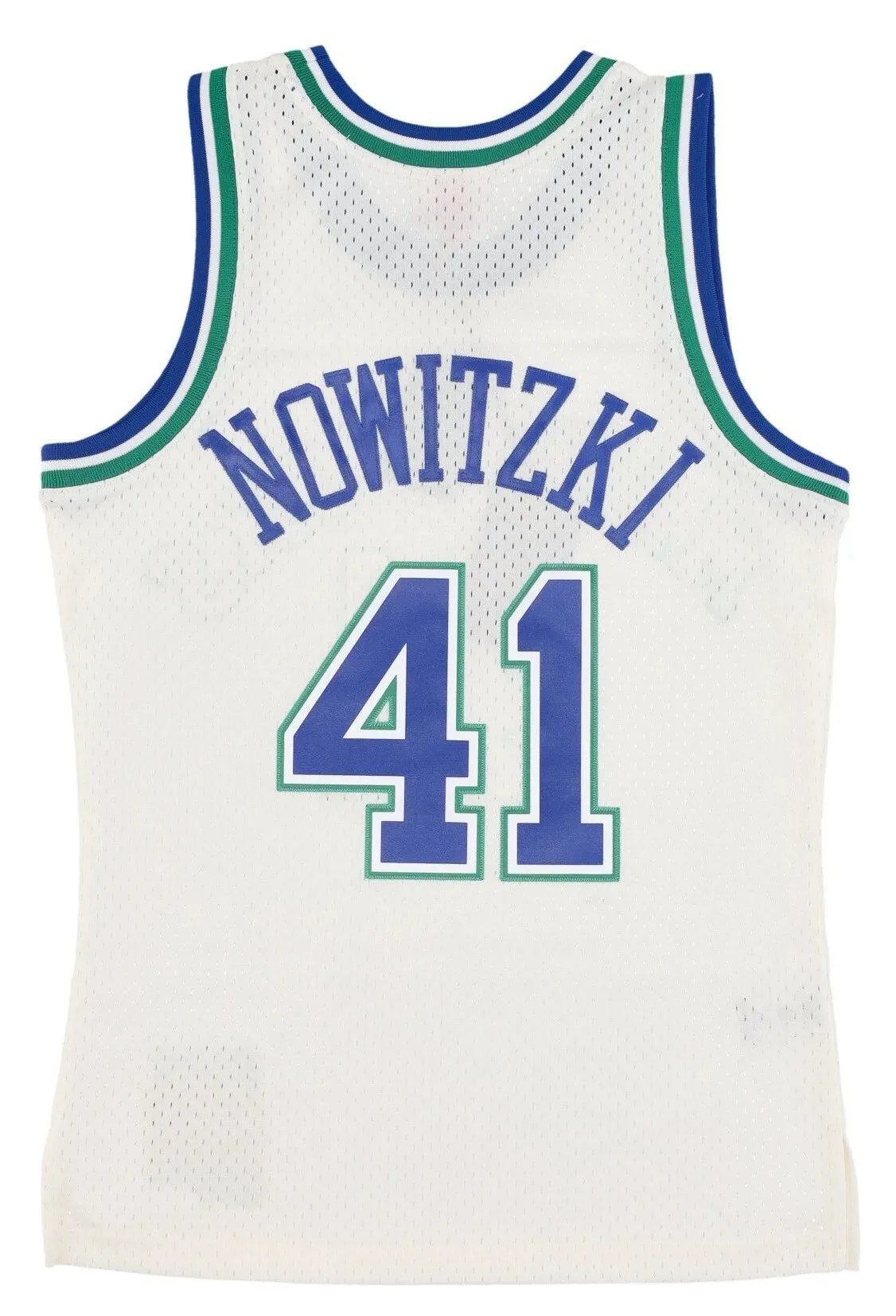 Men's Mitchell & Ness Cream Swingman Jersey Mavericks 1998 Dirk Nowitzki sold by Zulily product image thumbnail 2