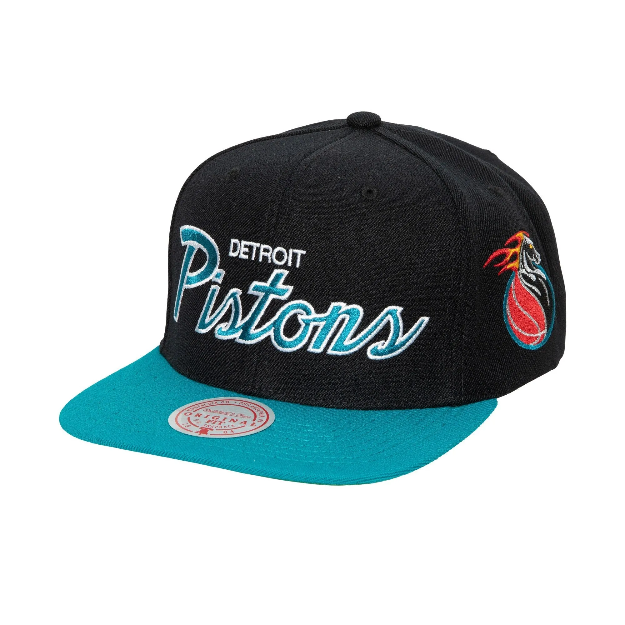 Men's Mitchell & Ness NBA Team Script 2.0 Snapback Hwc Pistons sold by Zulily