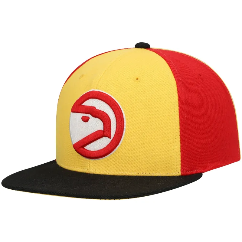 Men's Mitchell & Ness NBA On The Block Snapback Hwc Hawks - Gold-Black sold by Zulily