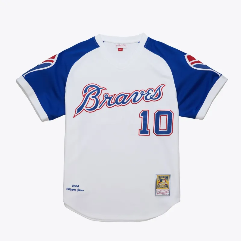 Men's Mitchell & Ness MLB Alternate Jersey Braves 2004 Chipper Jones sold by Zulily