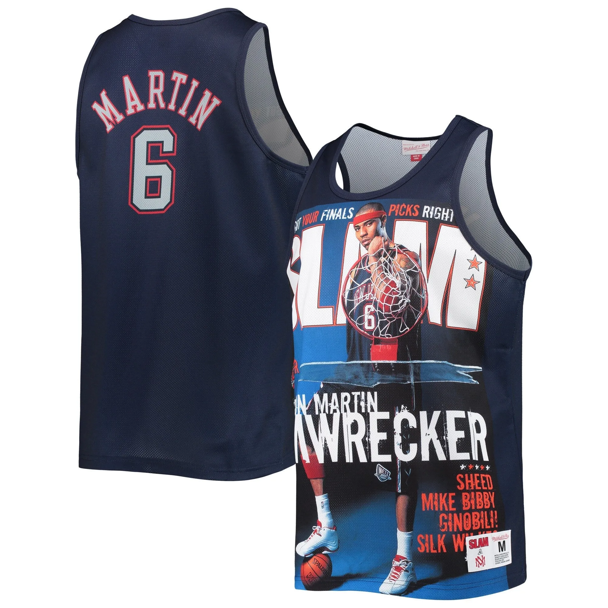 Men's Mitchell & Ness Slam Sublimated Tank Nets Kenyon Martin sold by Zulily