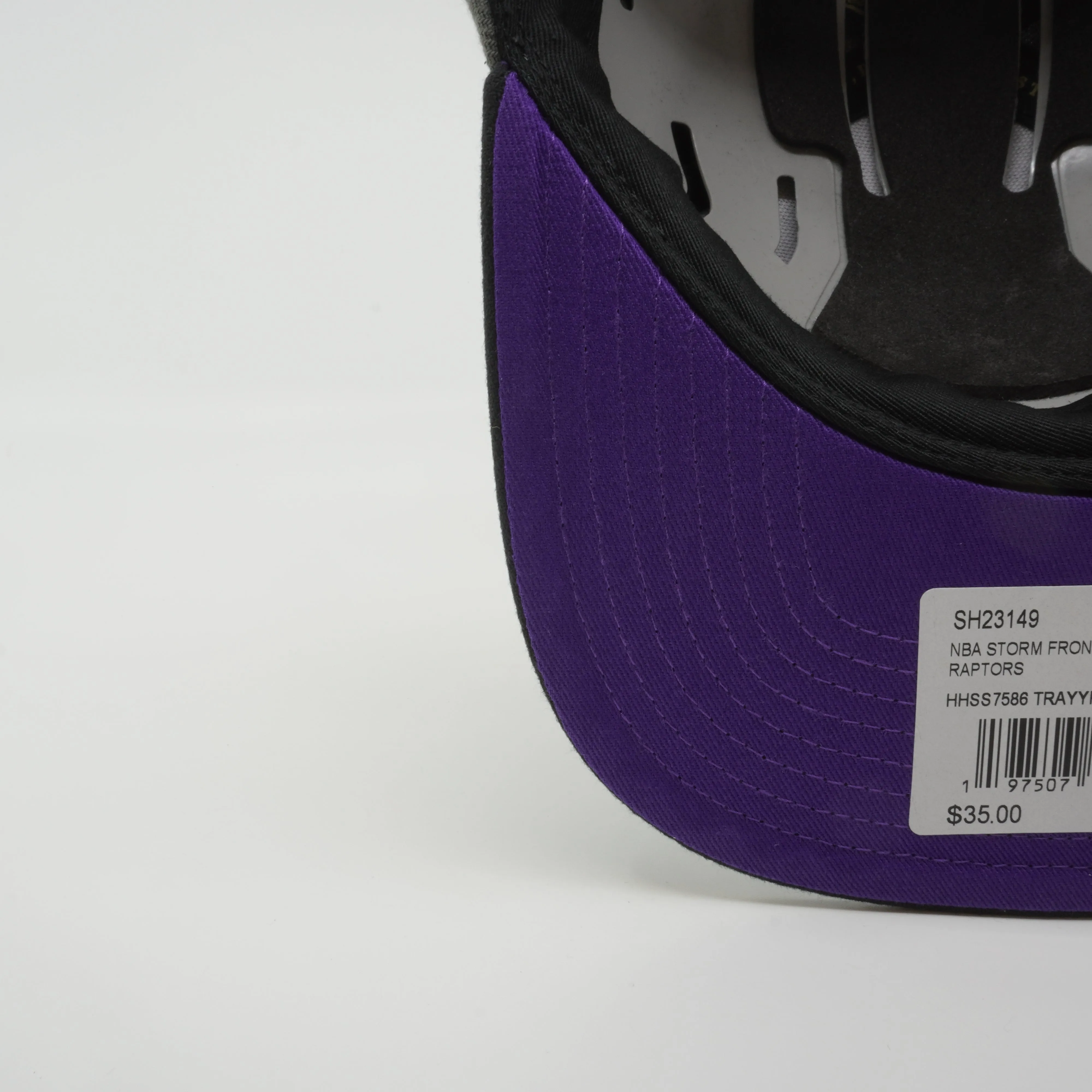 Men's Mitchell & Ness NBA Storm Front Snapback Hwc Raptors - Grey sold by Zulily product image thumbnail 5