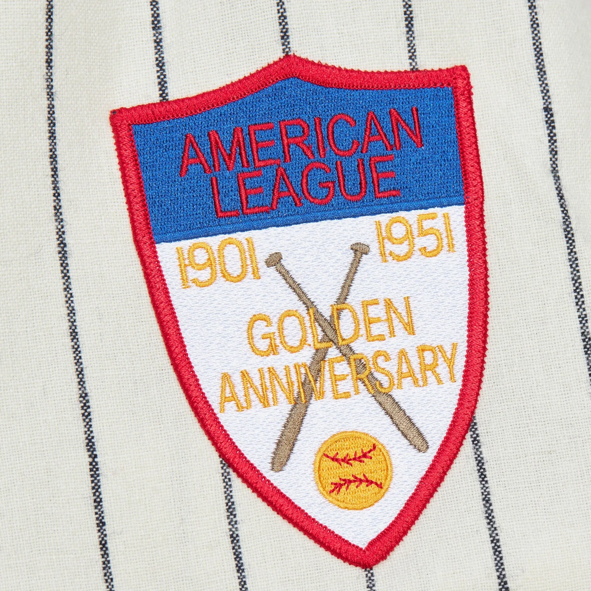 Men's Mitchell & Ness MLB Home Jersey Yankees 1951 Mickey Mantle sold by Zulily product image thumbnail 3