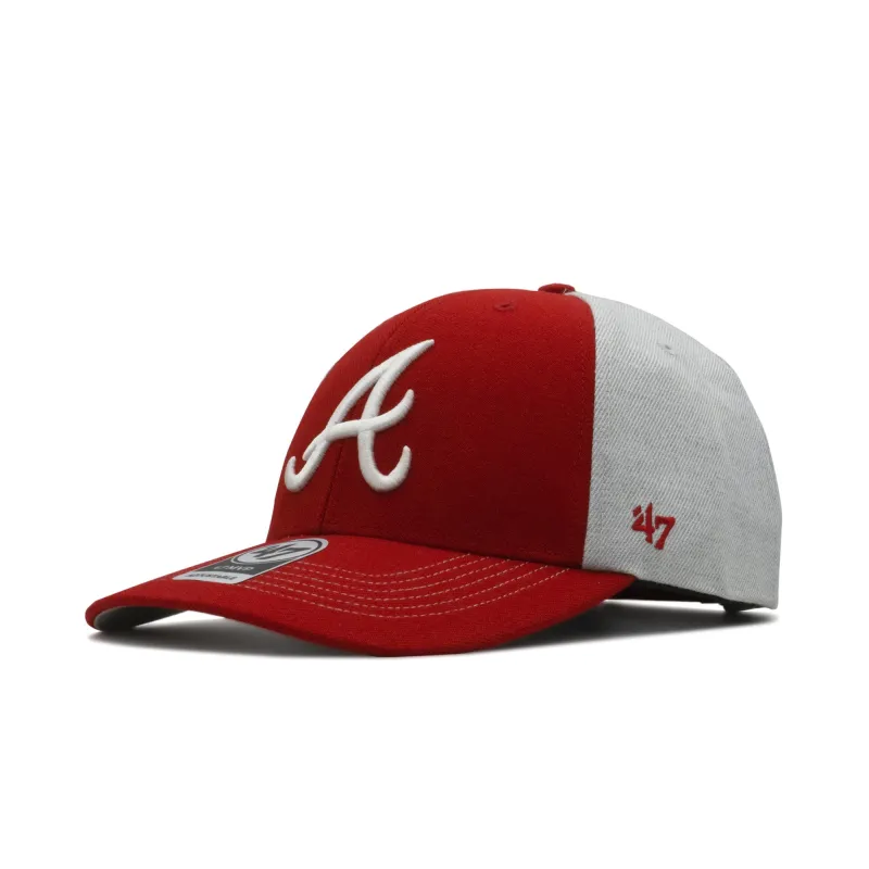 Men's 47 Brand Atlanta Braves Mvp Strapback - Red/Grey sold by Zulily