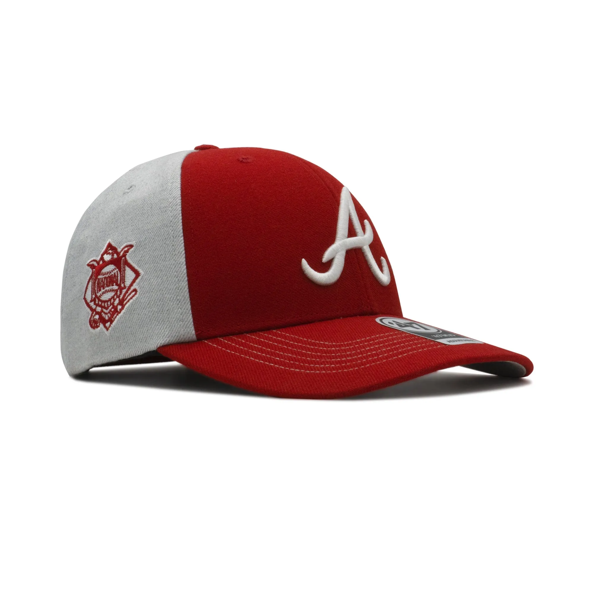 Men's 47 Brand Atlanta Braves Mvp Strapback - Red/Grey sold by Zulily product image thumbnail 2