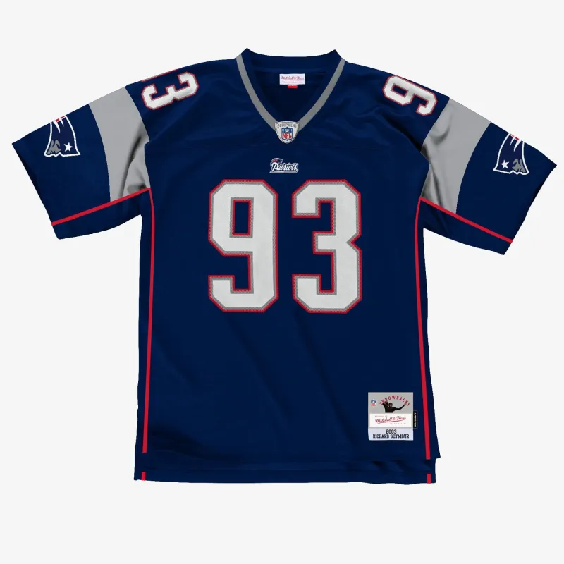 Men's Mitchell & Ness NFL Legacy Jersey Patriots 2003 Richard Seymour sold by Zulily