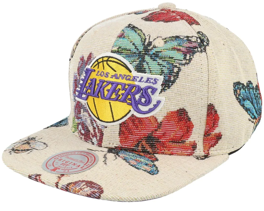 Men's Mitchell & Ness NBA True Tap Snapback Lakers - Multi-Black sold by Zulily