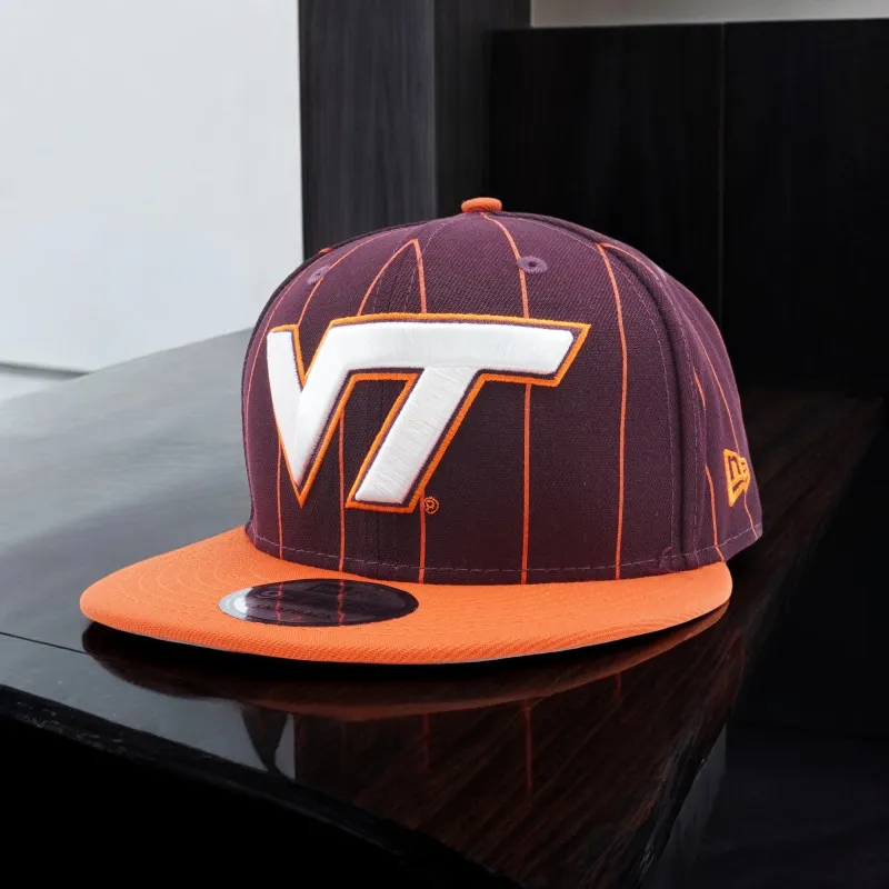 Men's New Era Ncaa Virginia Tech Hokies 950 Vintage E1 Snapback made by New Era