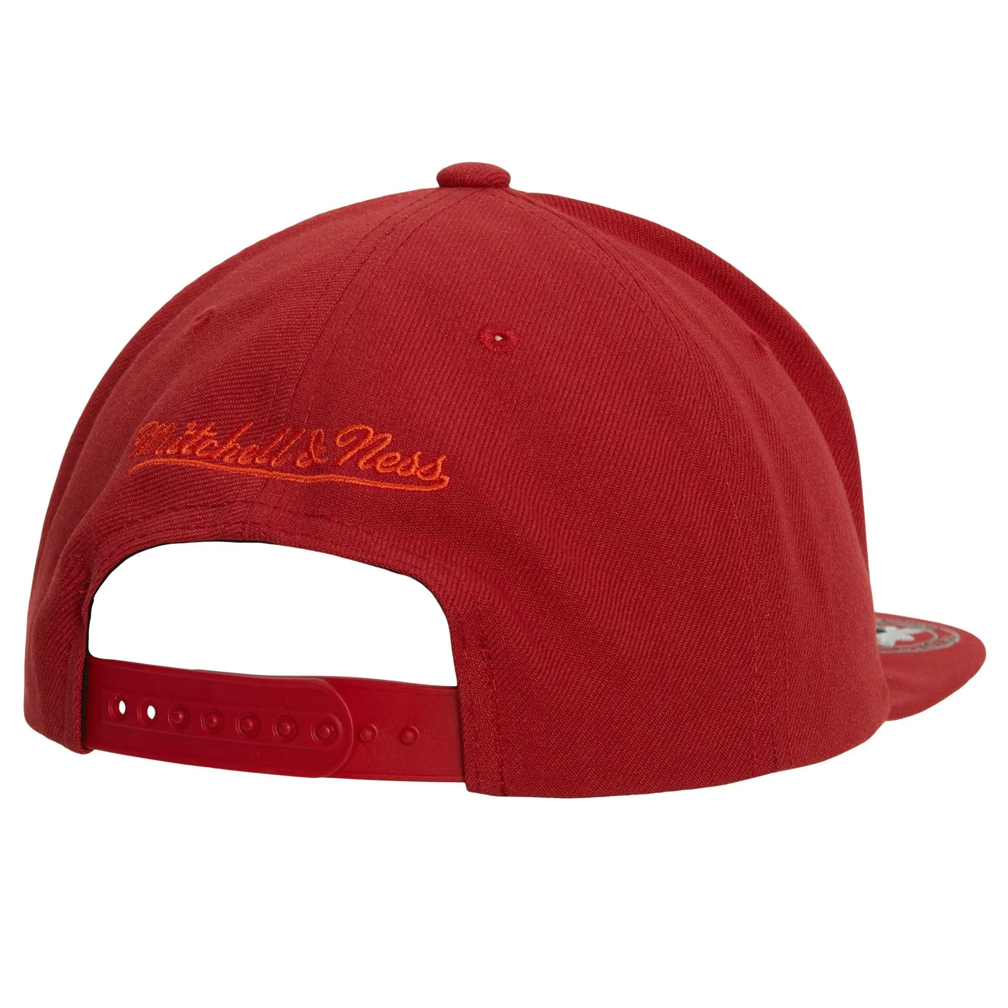 Men's Mitchell & Ness NBA Front Face Snapback Hwc Heat - Red sold by Zulily product image thumbnail 2