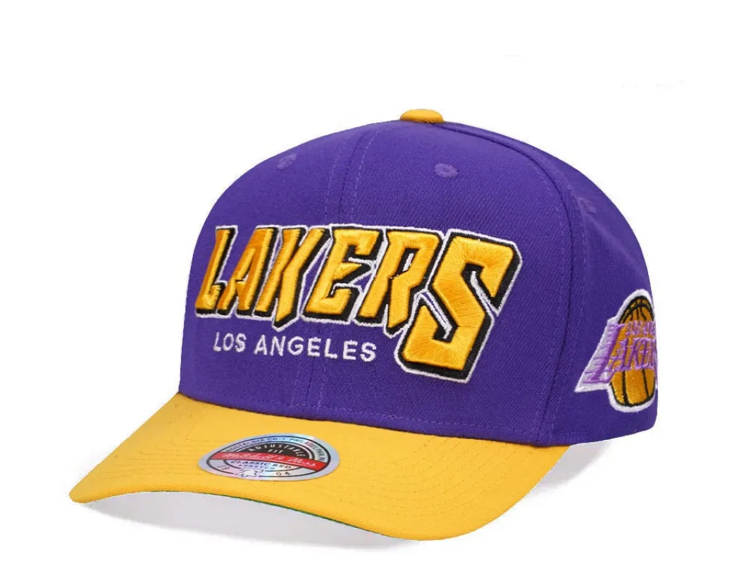Men's Mitchell & Ness NBA Shredder Stretch Snapback Hwc Lakers - Purple sold by Zulily