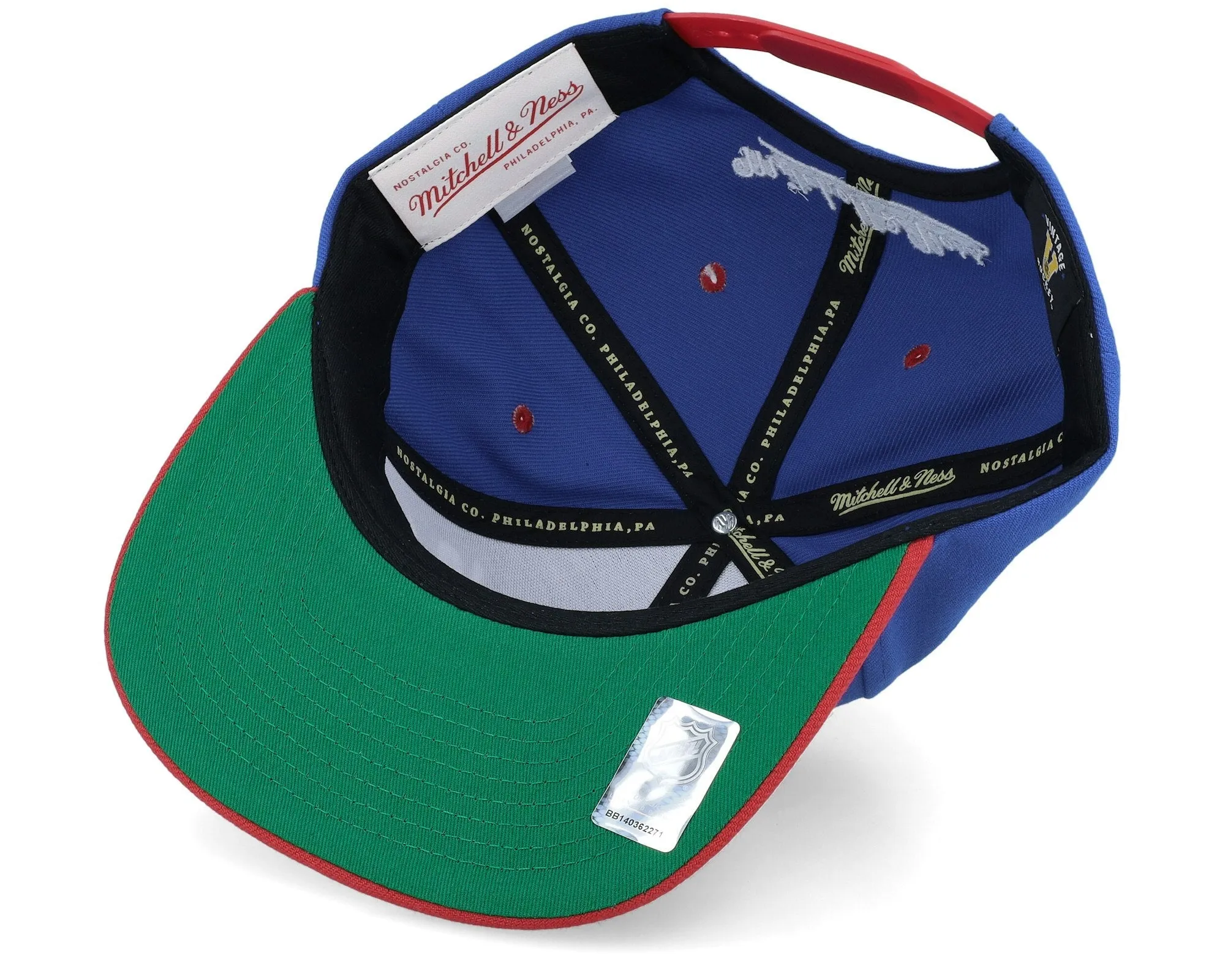 Men's Mitchell & Ness Nhl Transcript Snapback Vntg Rangers - Royal-Red sold by Zulily product image thumbnail 5