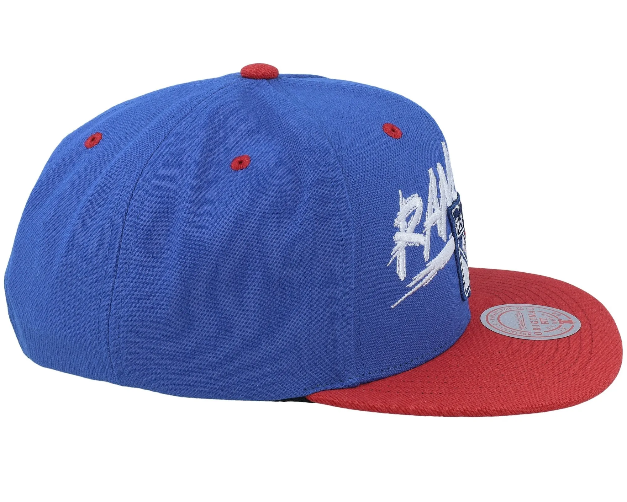 Men's Mitchell & Ness Nhl Transcript Snapback Vntg Rangers - Royal-Red sold by Zulily product image thumbnail 3