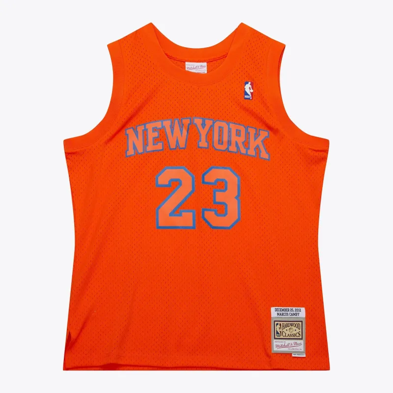 Men's Mitchell & Ness NBA Christmas Day Jersey Knicks 2012 Marcus Camby sold by Zulily