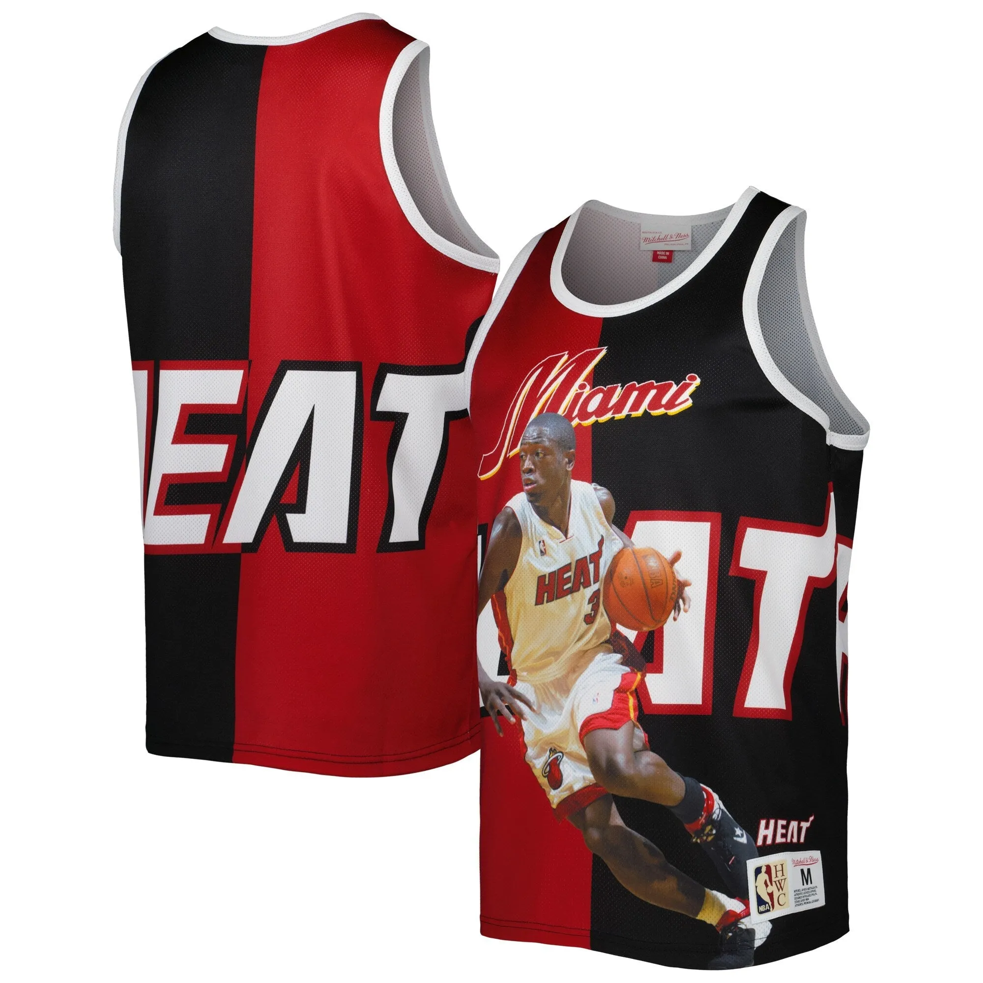 Men's Mitchell & Ness Sublimated Player Tank Heat Dwyane Wade sold by Zulily