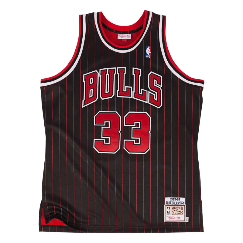 Mitchell & Ness NBA Authentic Jersey Chicago Bulls 1995 Scottie Pippen sold by Zulily