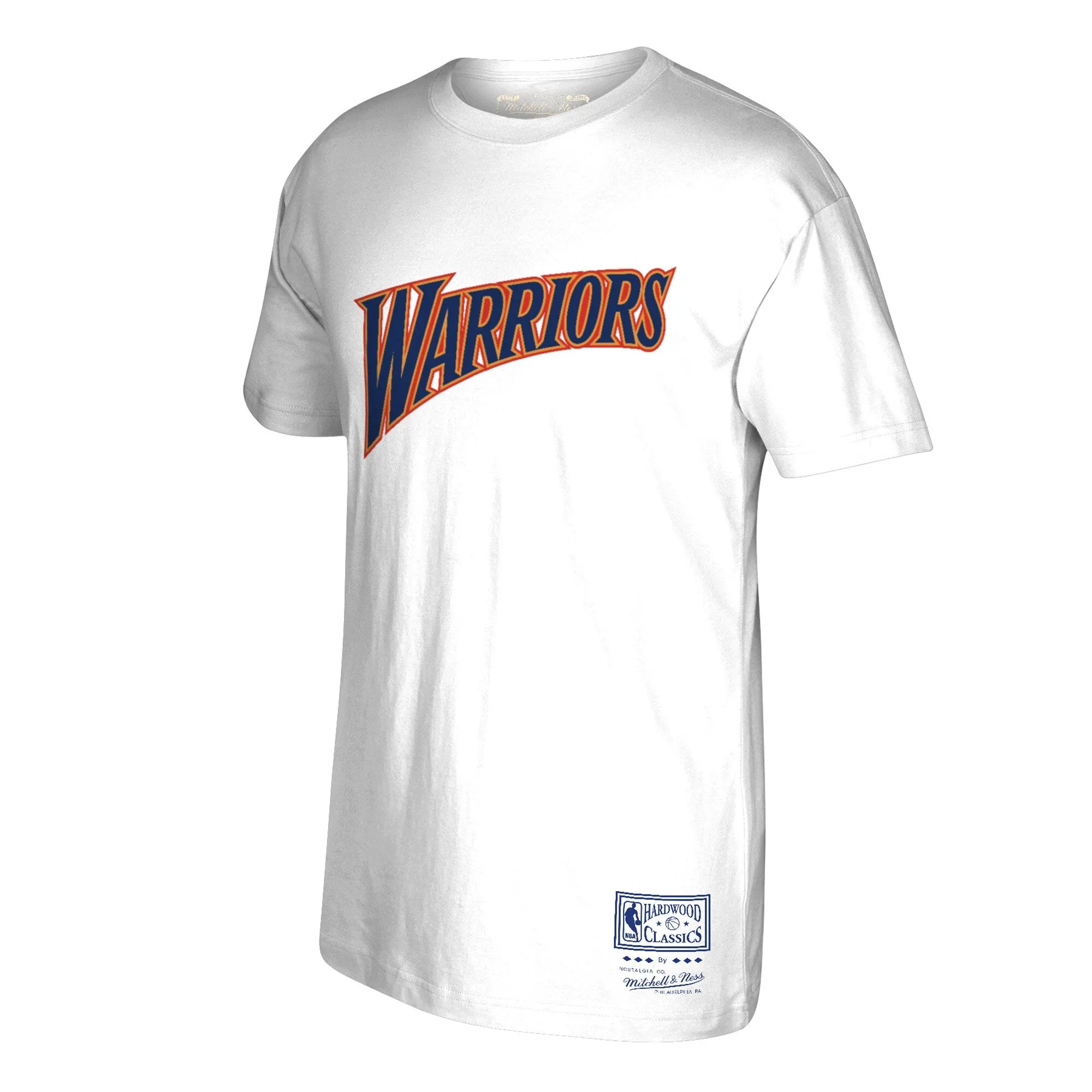 Men's Mitchell & Ness NBA Golden State Warriors Hardwood Classics Wordmark Tee sold by Zulily