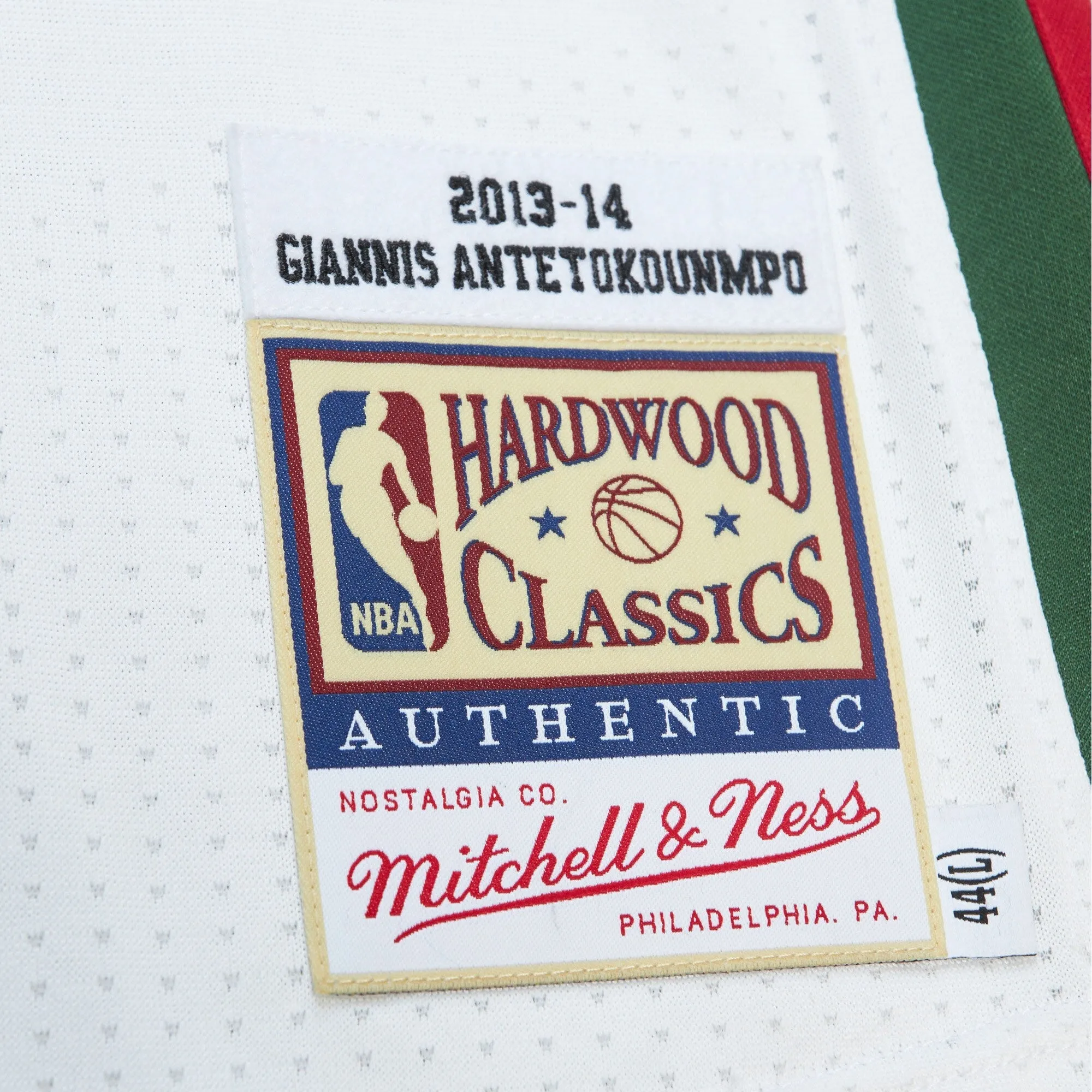 Men's Mitchell & Ness NBA Home Jersey Bucks 2013 Giannis Antetokounmpo sold by Zulily product image thumbnail 4