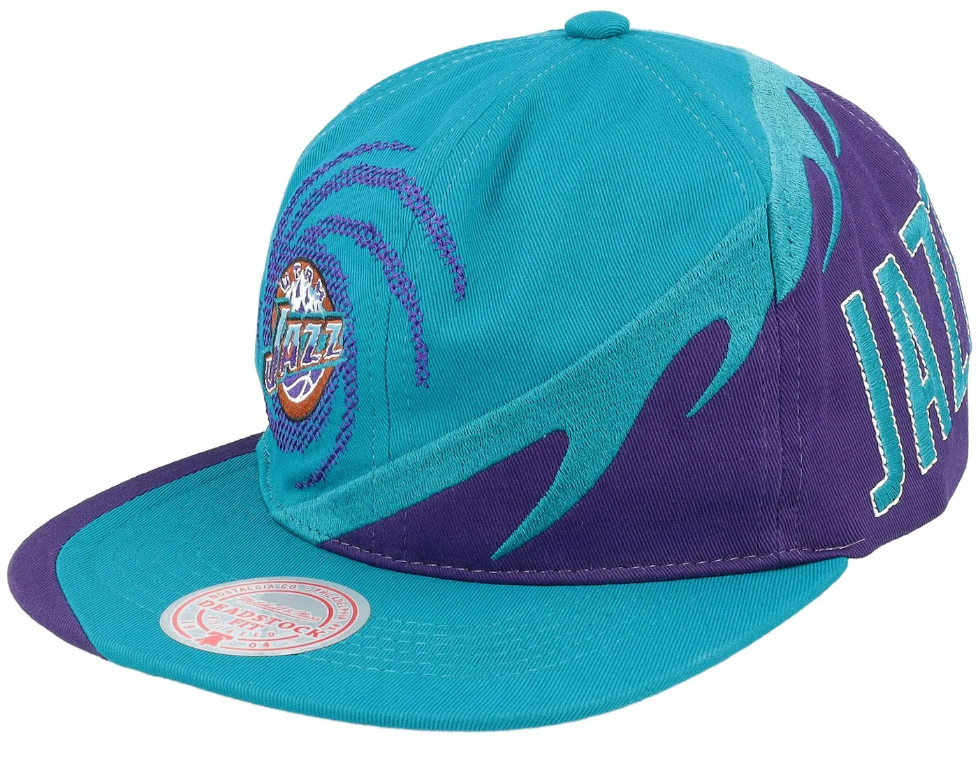 Men's Mitchell & Ness NBA Spiral Deadstock Snapback Hwc Jazz - Teal sold by Zulily