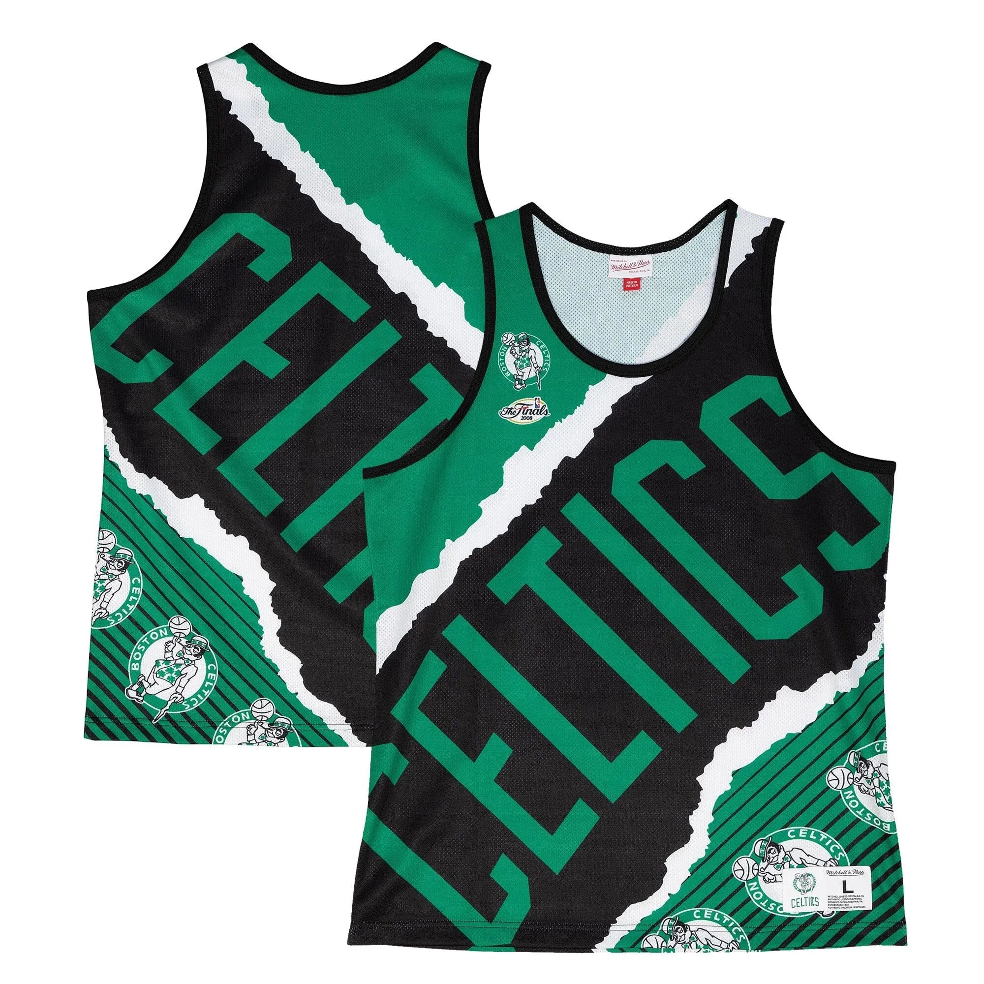 Men's Mitchell & Ness Jumbotron 2.0 Sublimated Tank Celtics sold by Zulily