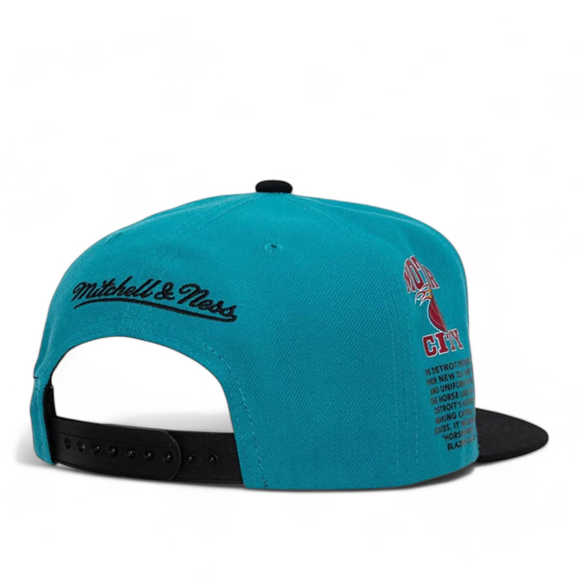Men's Mitchell & Ness NBA Team Origins Snapback Hwc Pistons - Teal sold by Zulily product image thumbnail 2
