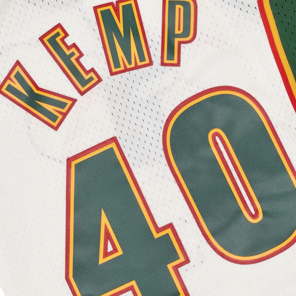 Men's Mitchell & Ness Cream Swingman Jersey Supersonics 1995 Shawn Kemp sold by Zulily product image thumbnail 4