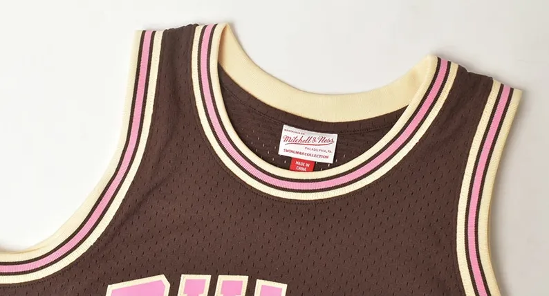Men's Mitchell & Ness Brown Sugar Bacon Swingman Jersey Bulls 1997 Dennis Rodman sold by Zulily product image thumbnail 4