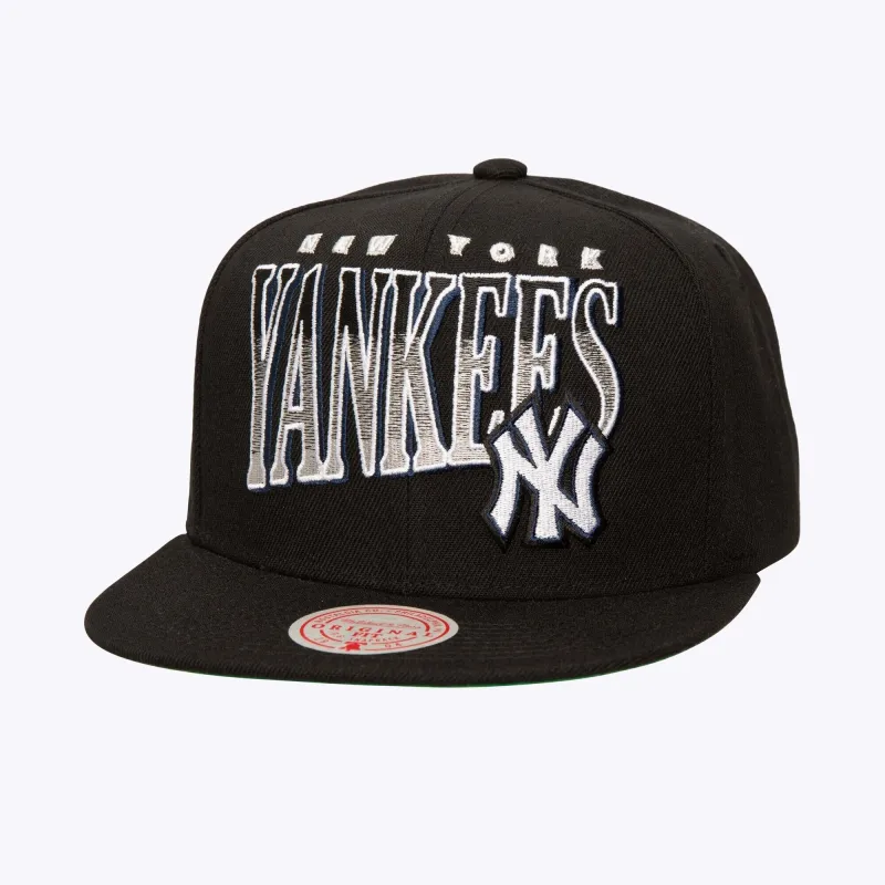 Men's Mitchell & Ness MLB Line Work Snapback Yankees made by Mitchell & Ness