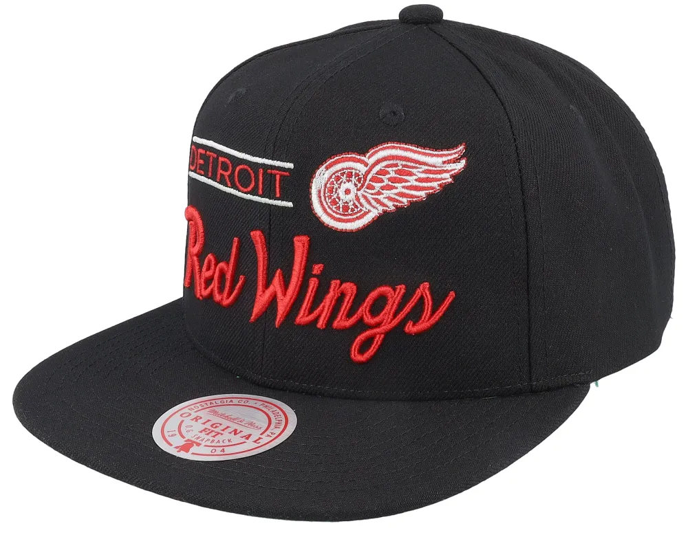Men's Mitchell & Ness Nhl Retro Lock Up Snapback Red Wings sold by Zulily