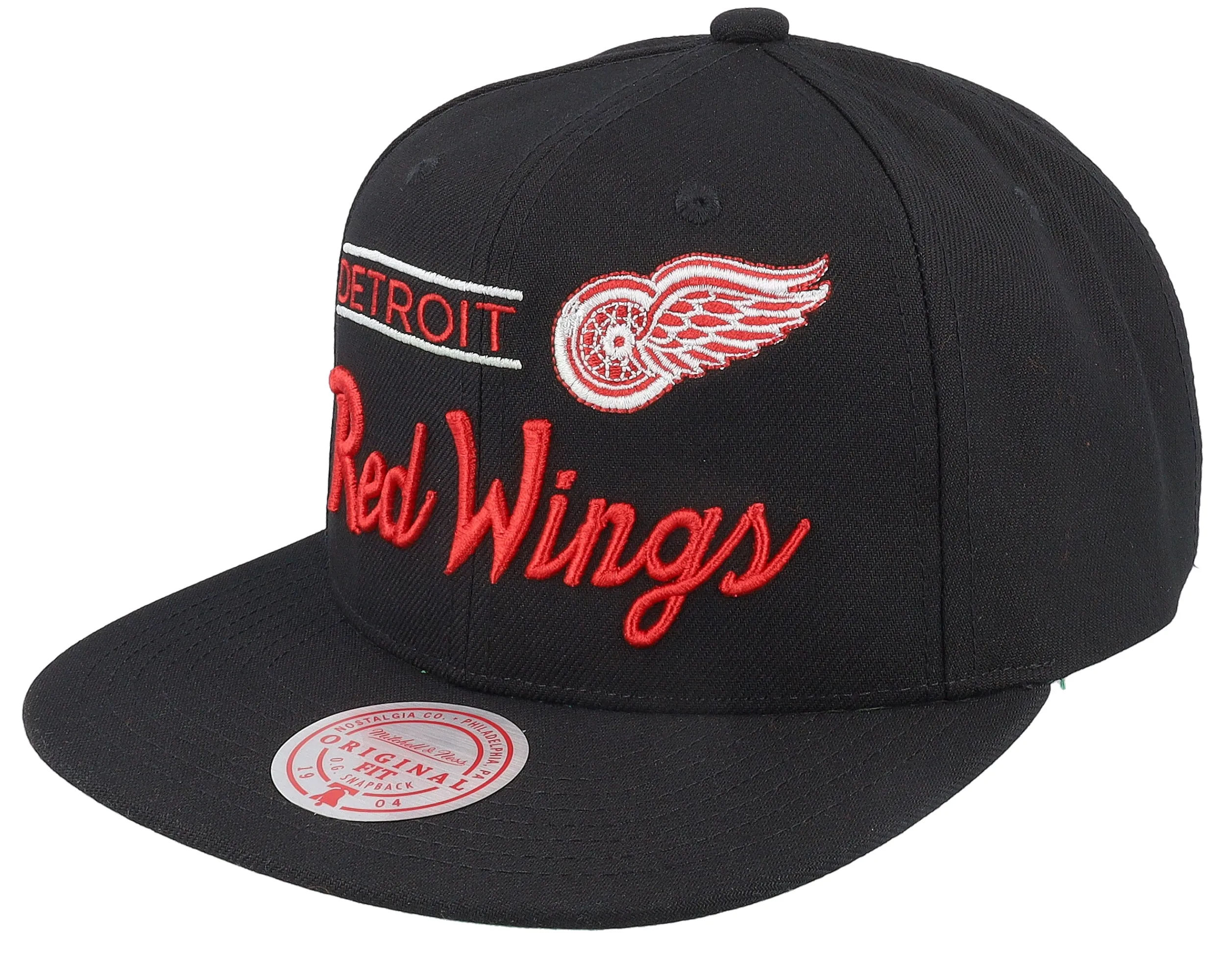 Men's Mitchell & Ness Nhl Retro Lock Up Snapback Red Wings sold by Zulily