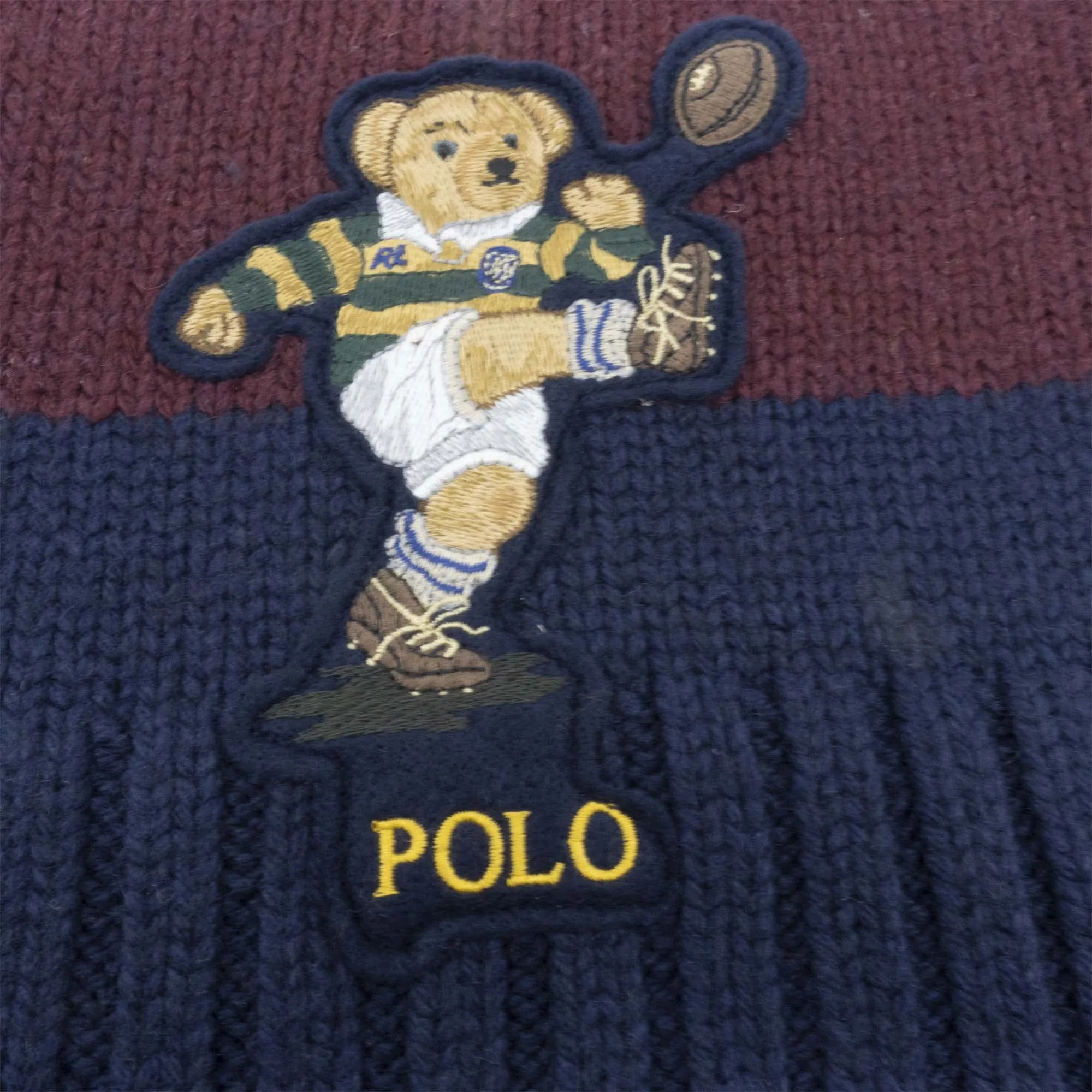 Men's Polo Ralph Lauren Colorblock Rugby Bear Scarf (Kicker) sold by Zulily product image thumbnail 2