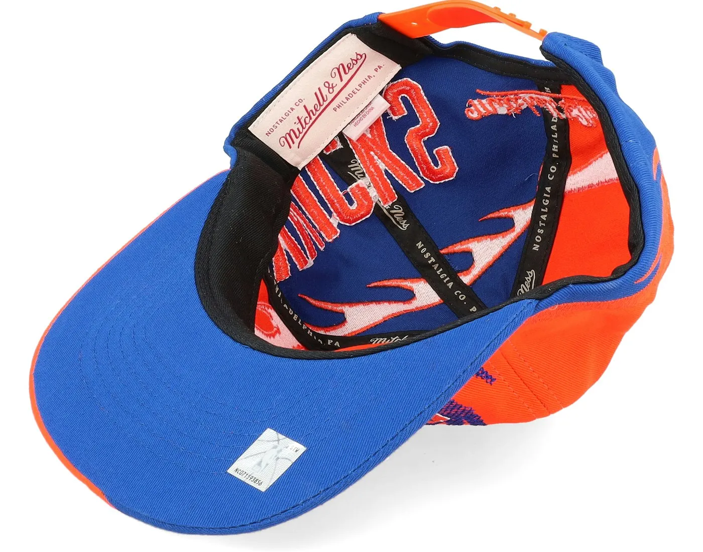 Men's Mitchell & Ness NBA Spiral Deadstock Snapback Hwc Knicks - Orange sold by Zulily product image thumbnail 4