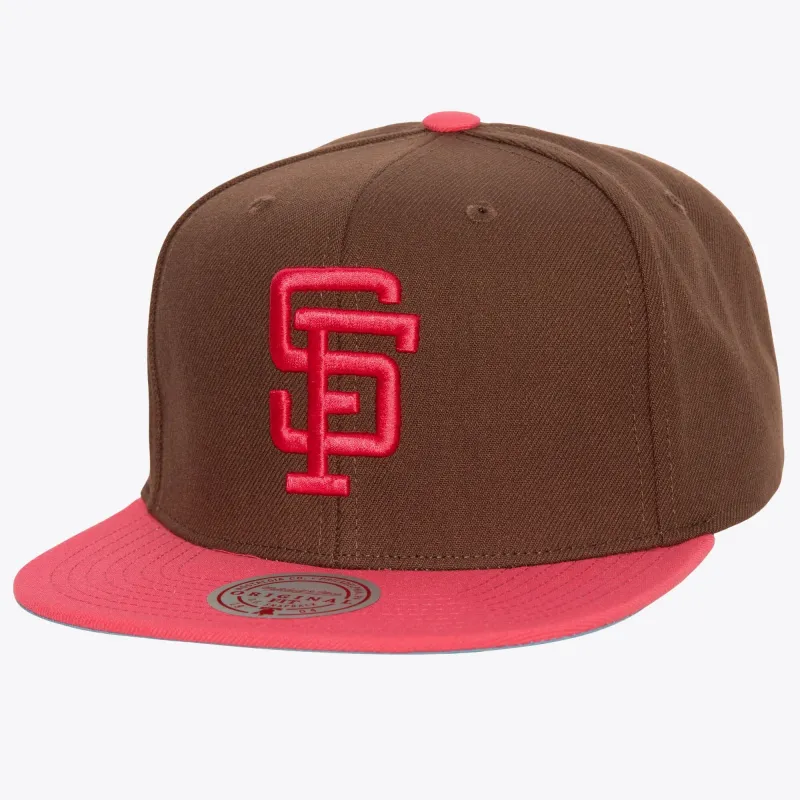 Men's Mitchell & Ness MLB The Damn Snapback Coop Giants - Brown made by Mitchell & Ness