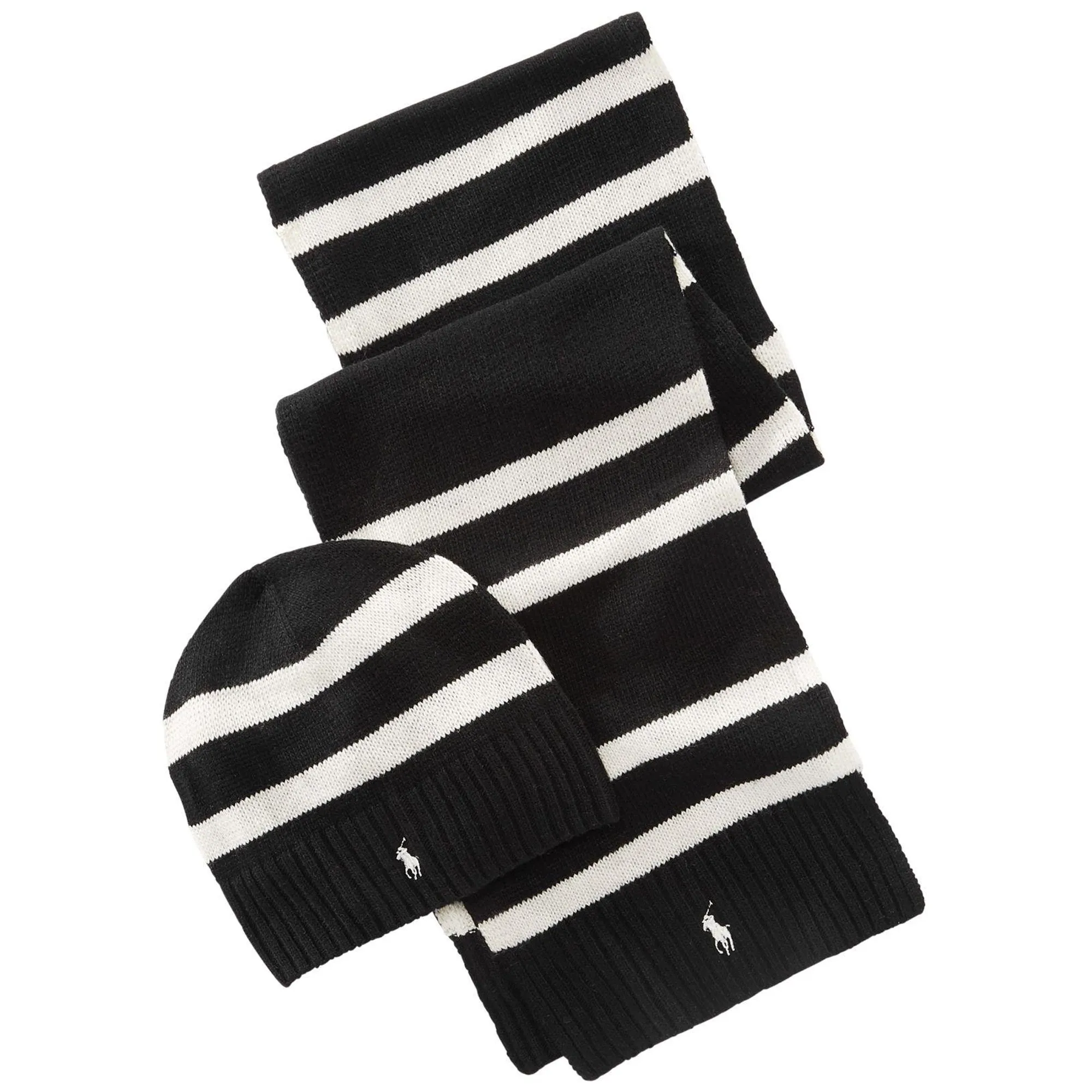 Men's Polo Ralph Lauren Rugby Stripe Hat And Scarf Gift Set sold by Zulily