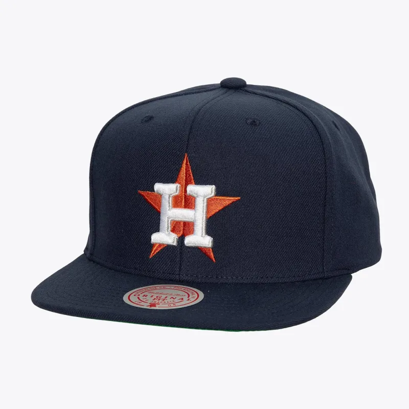 Men's Mitchell & Ness MLB League Patch Snapback Astros sold by Zulily