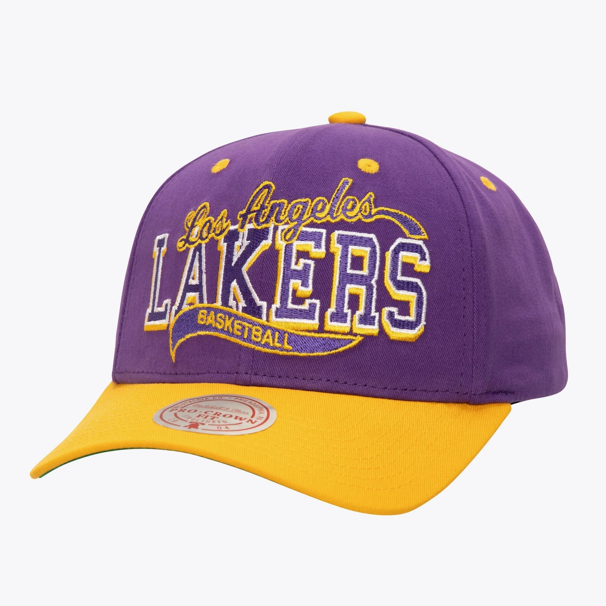 Men's Mitchell & Ness NBA Block Sweep Pro Snapback Lakers sold by Zulily