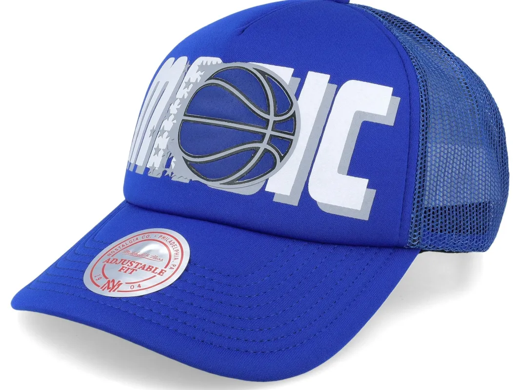 Men's Mitchell & Ness NBA Billboard Trucker Snapback Hwc Magic made by Mitchell & Ness