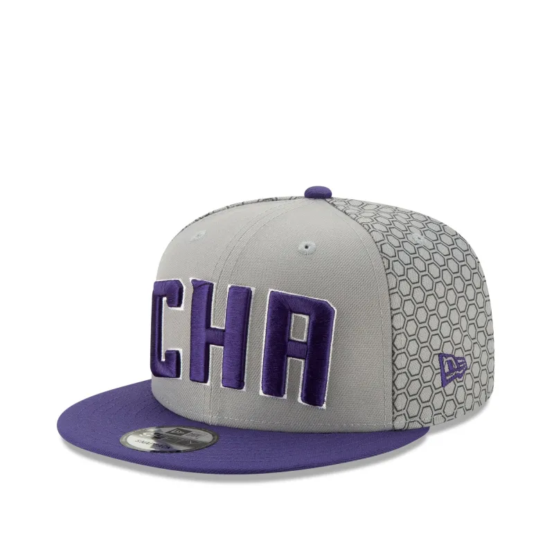 Men's New Era Charlotte Hornets - Grey/Purple City Series 950 Snapback sold by Zulily