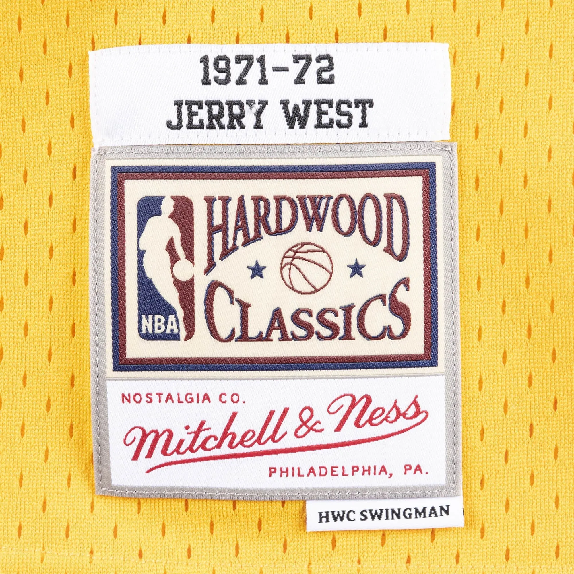 Men's Mitchell & Ness NBA Swingman Jersey Los Angeles Lakers 71-72 Jerry West sold by Zulily product image thumbnail 3