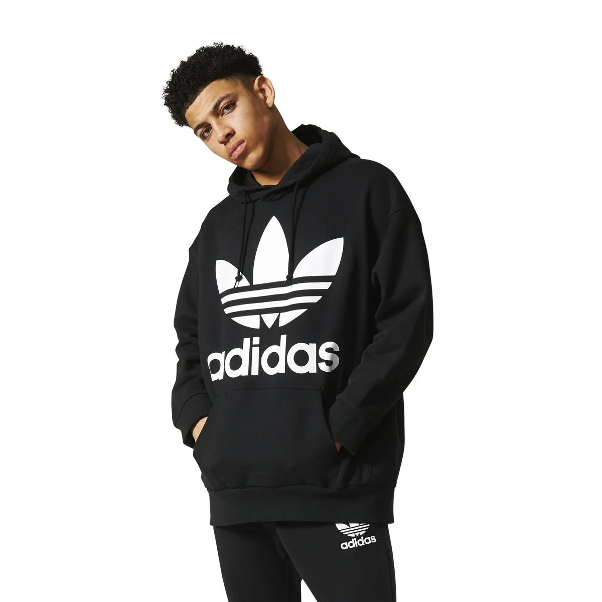 Men's adidas Adicolor Trefoil Hoody sold by Zulily product image thumbnail 3