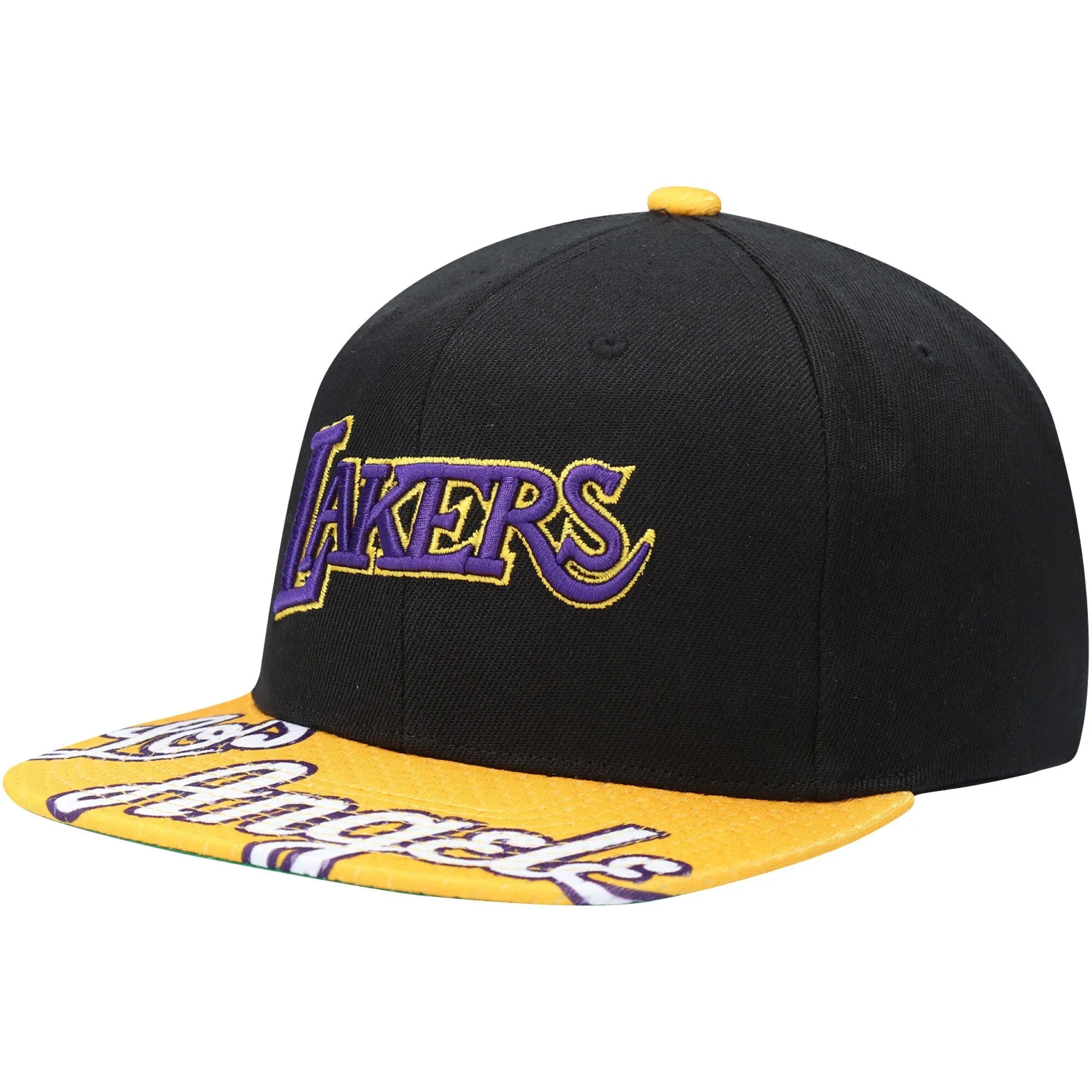 Men's Mitchell & Ness NBA La Lakers Snapshot Snapback Hwc sold by Zulily