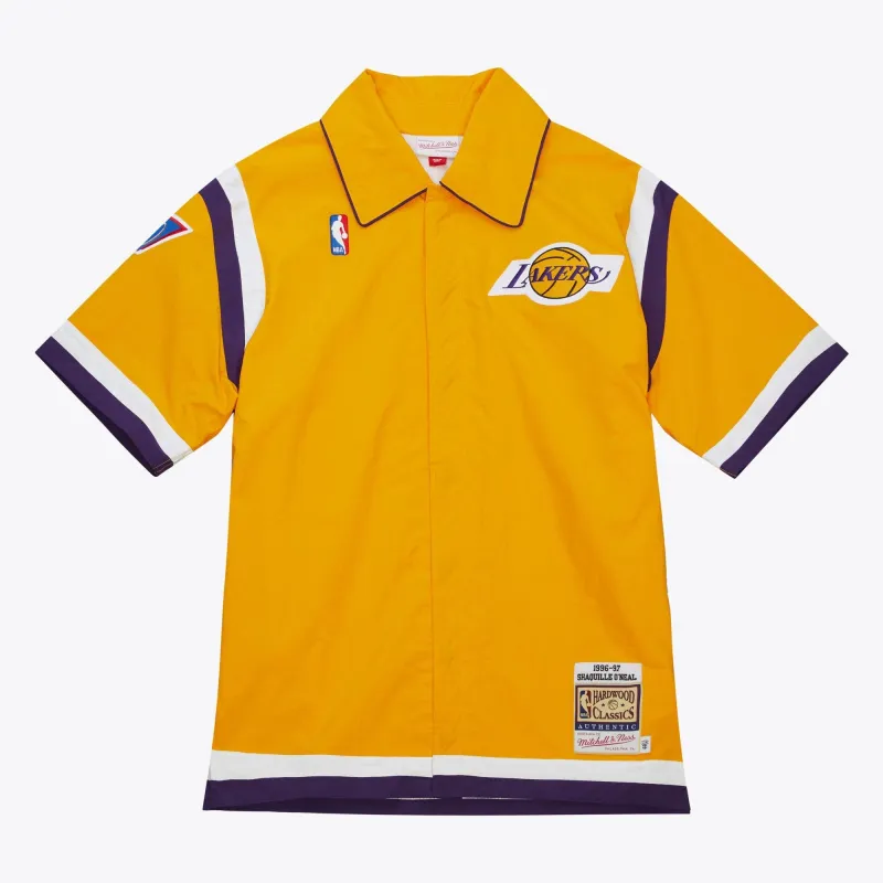 Men's Mitchell & Ness NBA Shooting Shirt Lakers 1996 Shaquille O'Neal sold by Zulily