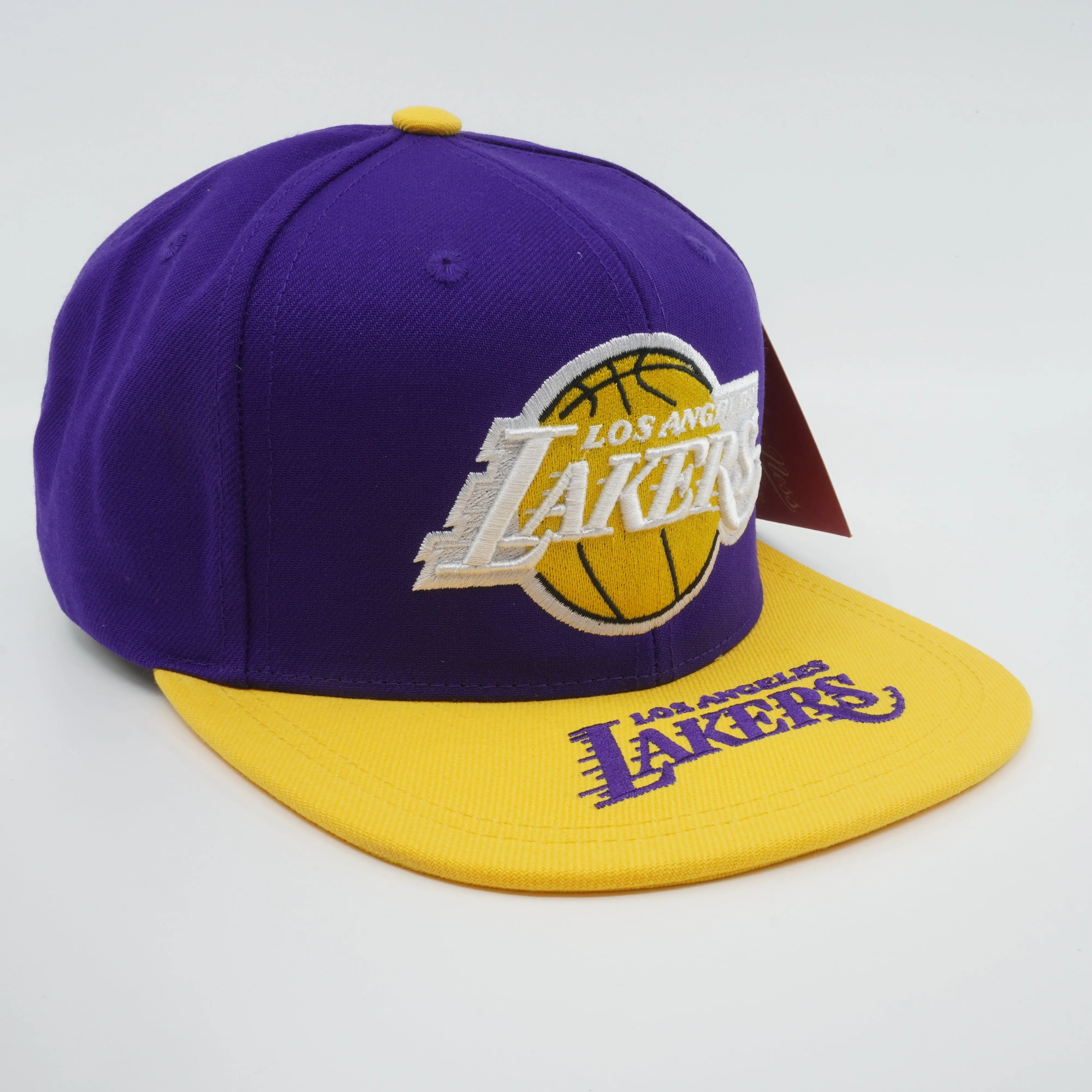 Men's Mitchell & Ness NBA Logo Bill Snapback Lakers - Purple-Yellow sold by Zulily product image thumbnail 3