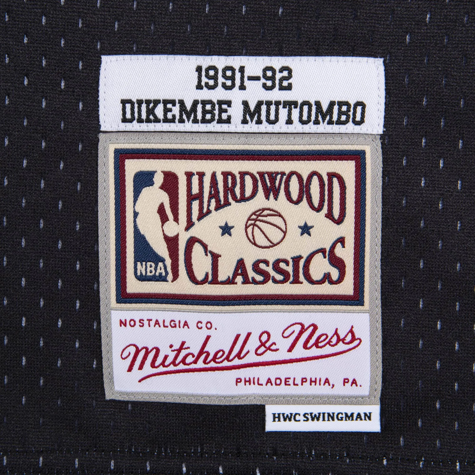 Men's Mitchell & Ness NBA Reload Swingman Jersey NUGGets 1991 Dikembe Mutombo sold by Zulily product image thumbnail 3