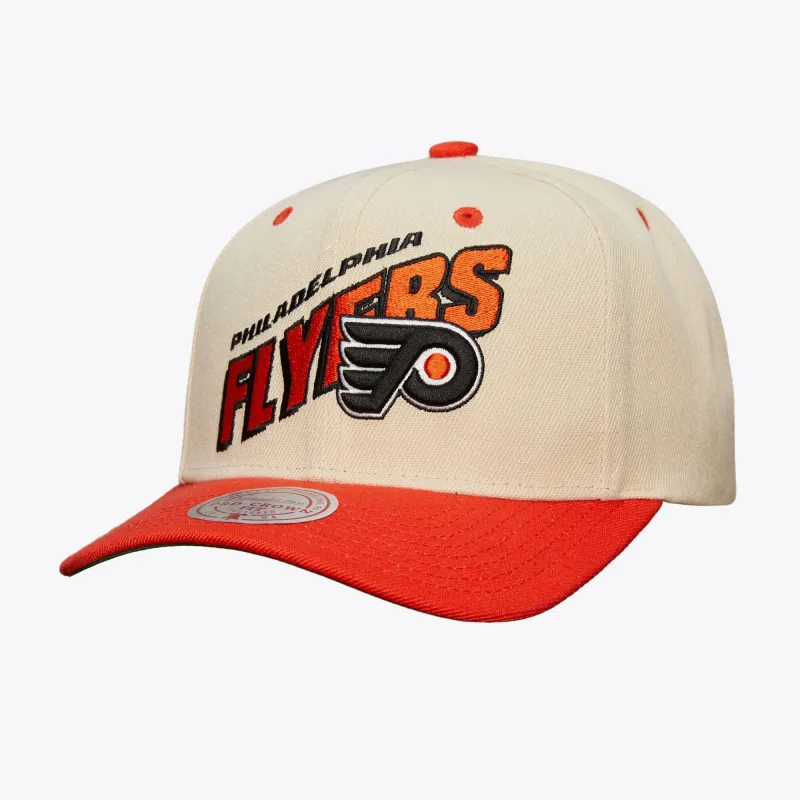 Men's Mitchell & Ness Nhl Retro Type Pro Snapback Vntg Flyers - Off White made by Mitchell & Ness