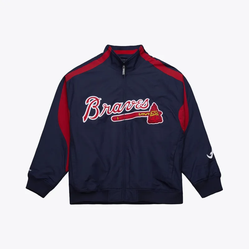 Men's Mitchell & Ness MLB Navy Jacket Braves 2005 sold by Zulily