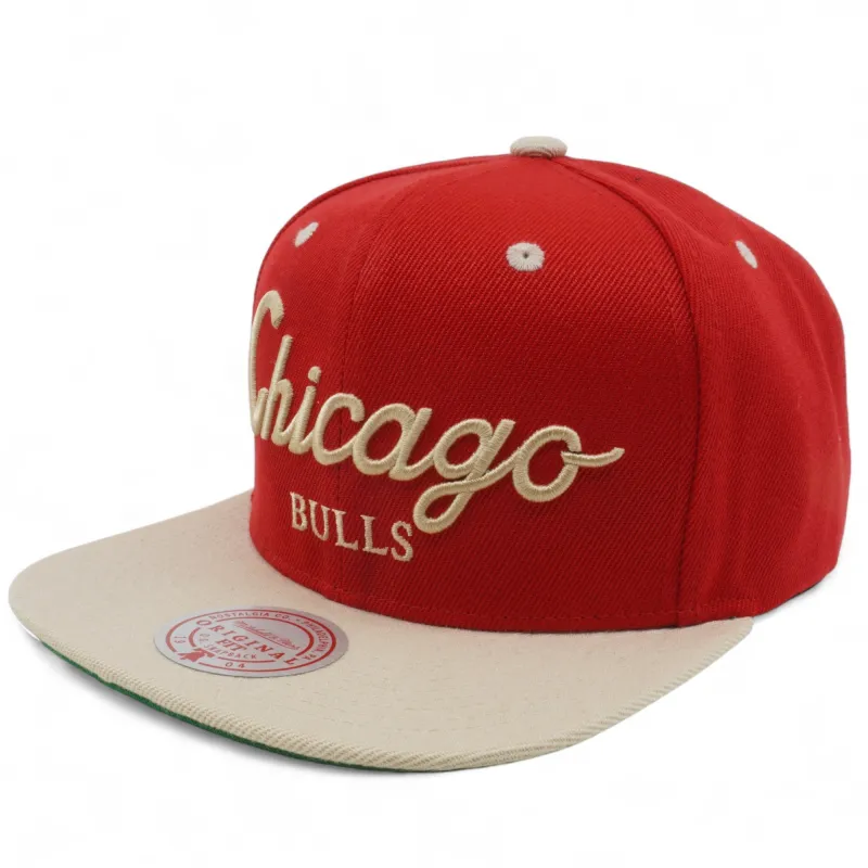 Men's Mitchell & Ness NBA Dtlr Script Snapback Bulls sold by Zulily
