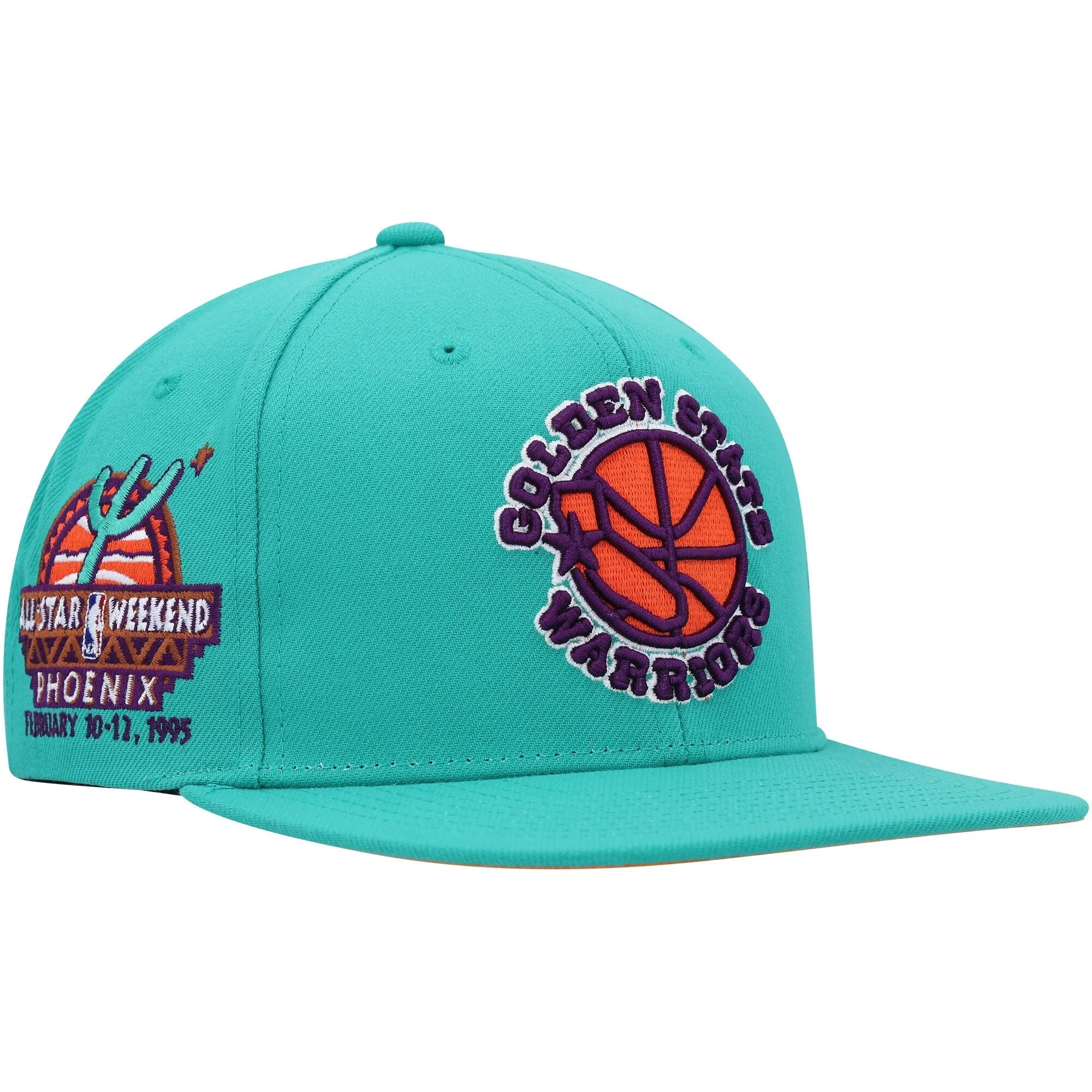 Men's Mitchell & Ness NBA Desert Green Snapback Hwc Warriors sold by Zulily product image thumbnail 3